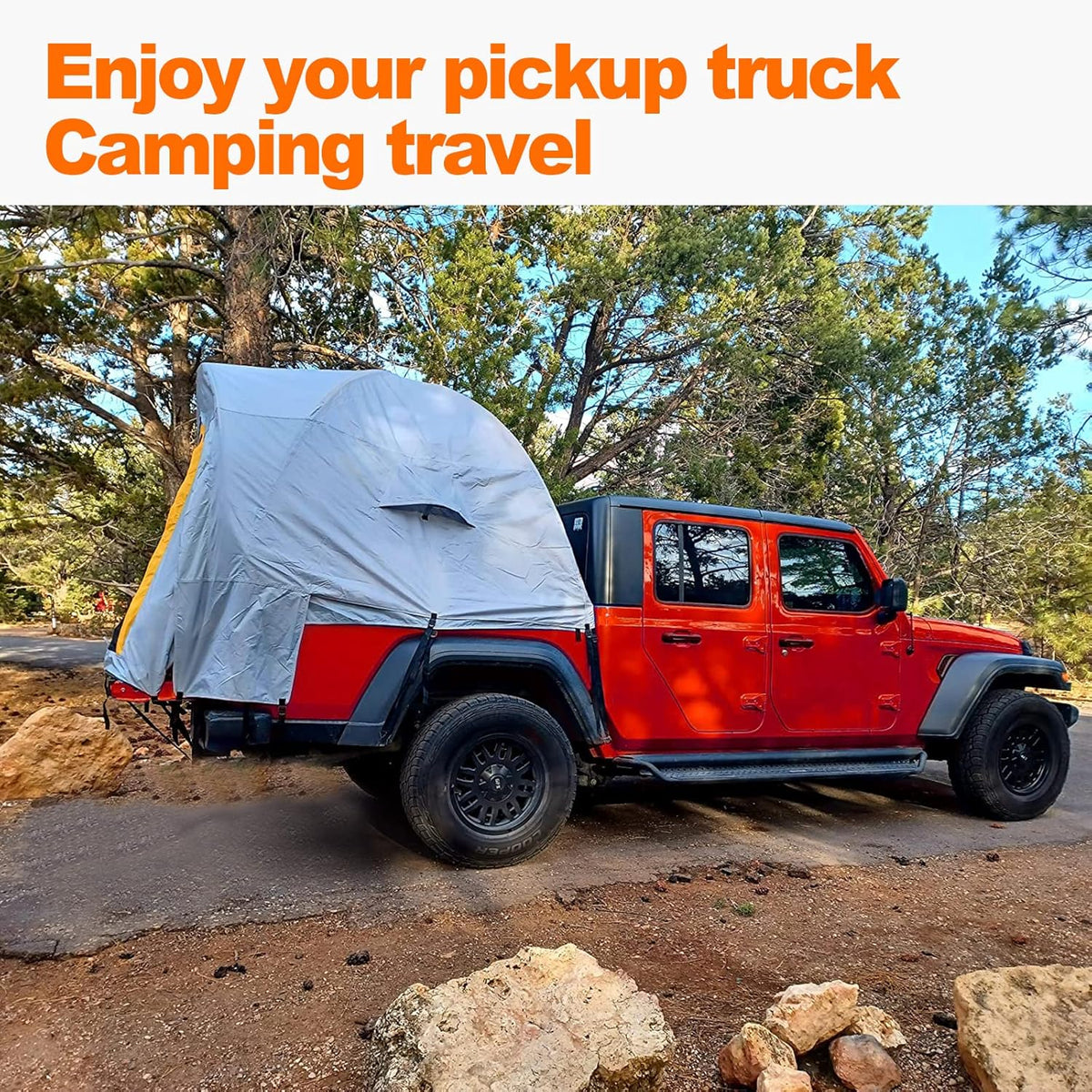 Pickup Truck Bed Tent with Removable Rainfly and Carrying Case V4240