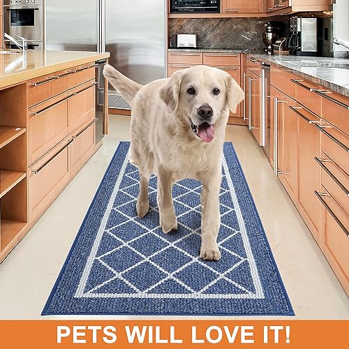 Red Kitchen Runner Polypropylene Mat with TPR Backing 24x35inch H25665