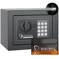 Black Steel Safe Box with Key Digital Keypad Lock Z653473