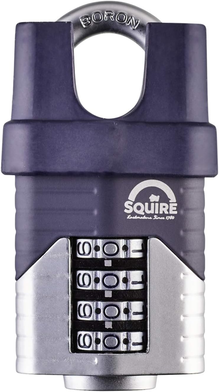 Heavy Duty Long Shackle 4 Wheel Steel Padlock H1855