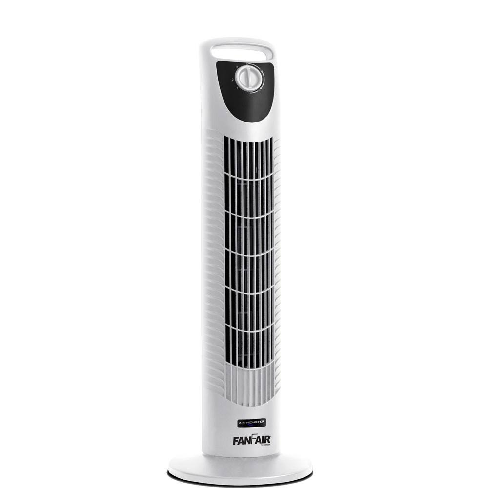 White 30in Oscillating Tower Fan Z5032