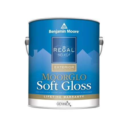 Black Exterior Paint, Soft Gloss, 1 Gal B8515