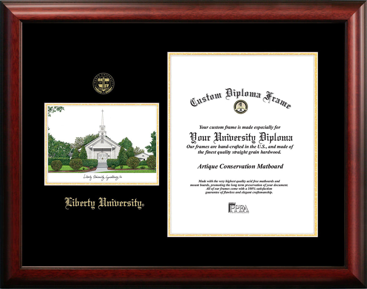 14 x 17 in. Gold Embossed Diploma Frame with Lithograph S4824