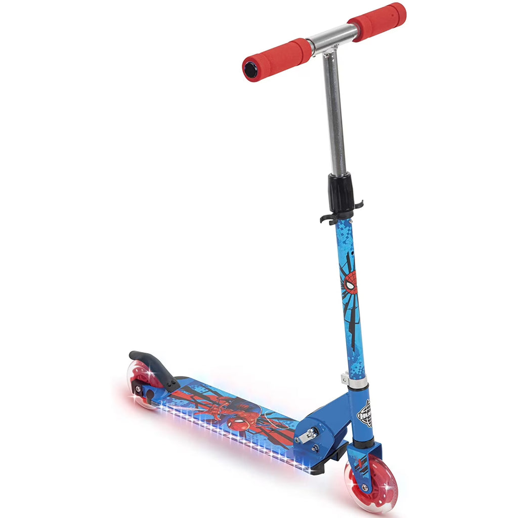 Spider-Man Steel 2 Wheel Scooter with LED Lights J63563