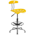Yellow Tractor Seat Drafting Stool E5416