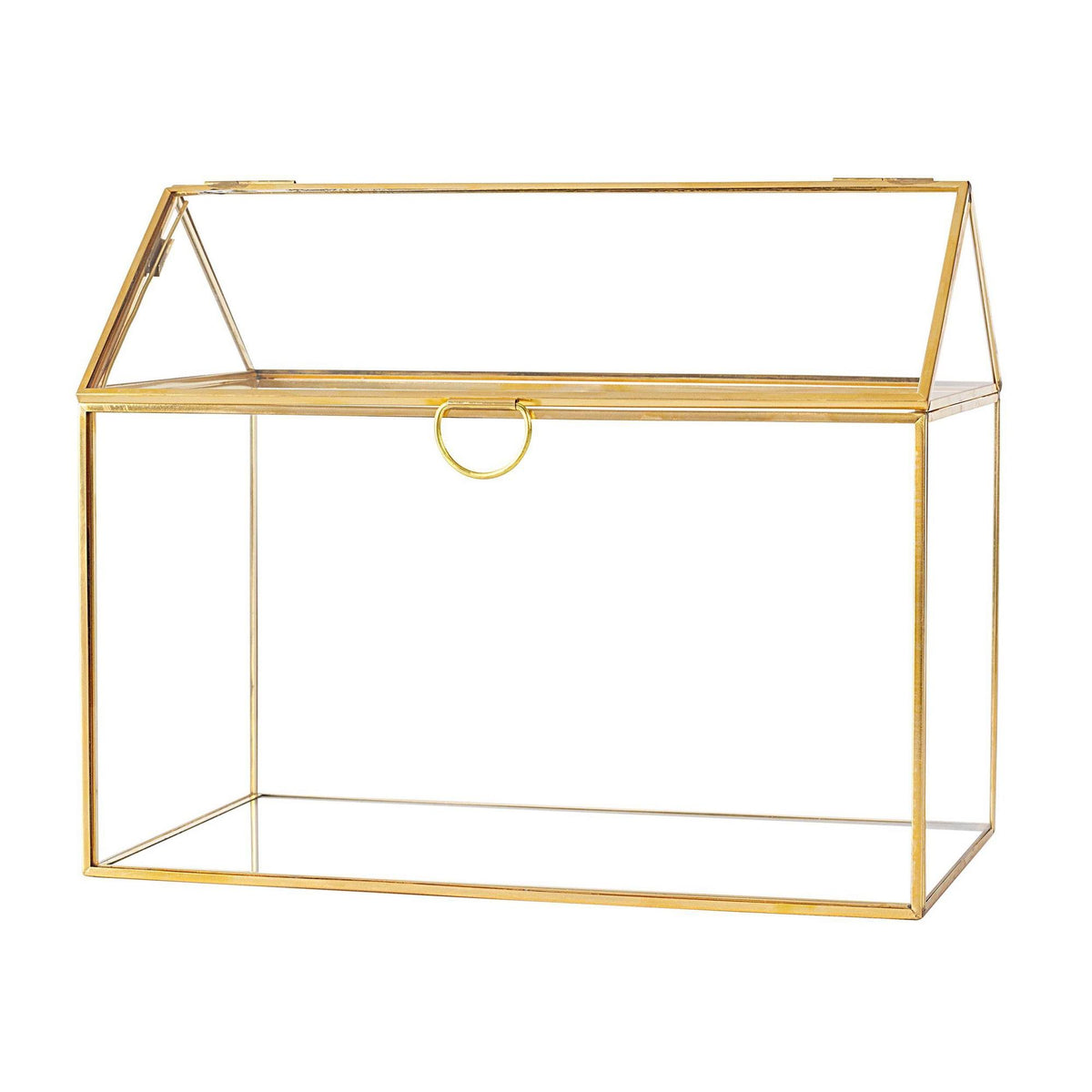 Gold Wedding Glass Terrarium Card Holder G421766