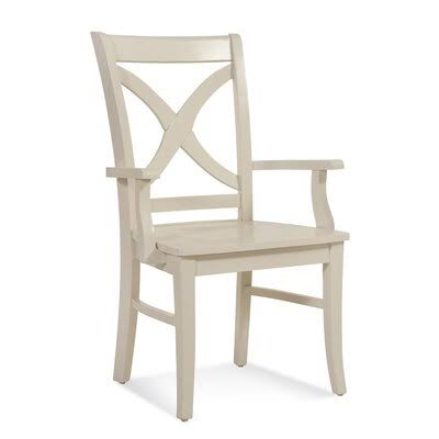 Solid Wood Cross Back Arm Chair T7963