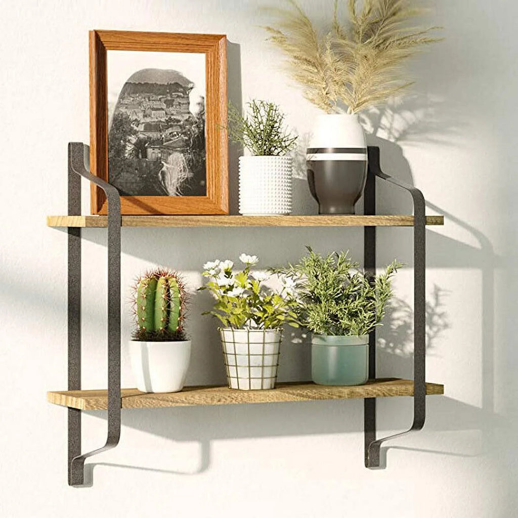 Wooden Floating Shelves 2 Tier Z399291