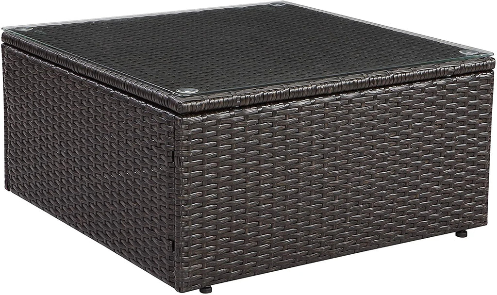Tan Resin Wicker Modular Sectional G789
