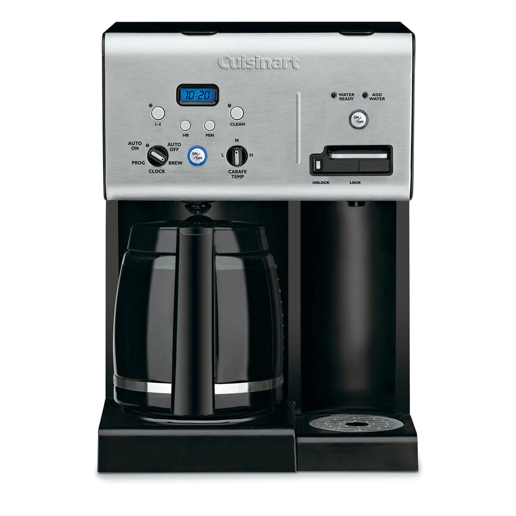 12-Cup Programmable Coffeemaker with Hot Water System, Black Stainless V1356