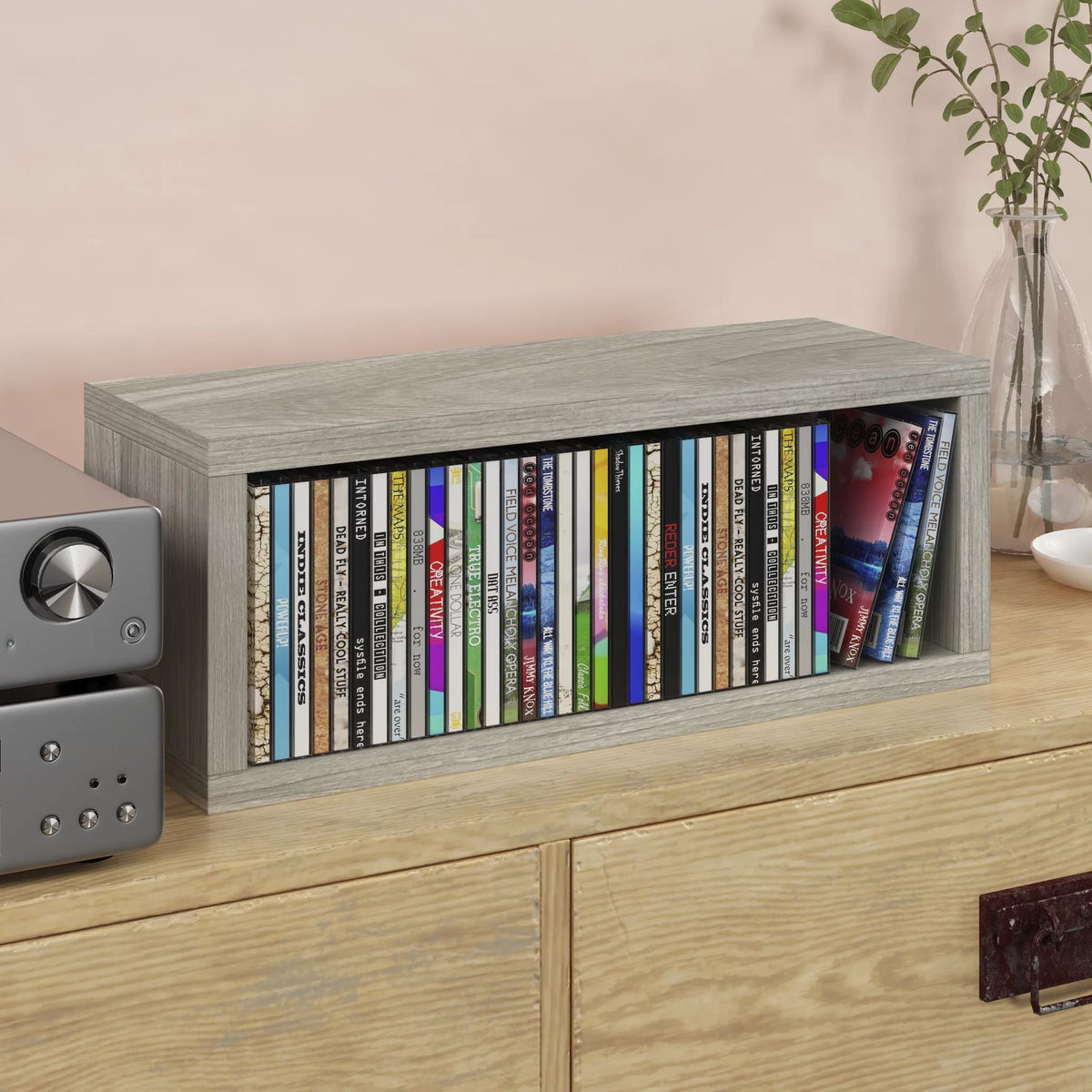 Media Storage Rack Shelf and Organizer J584668