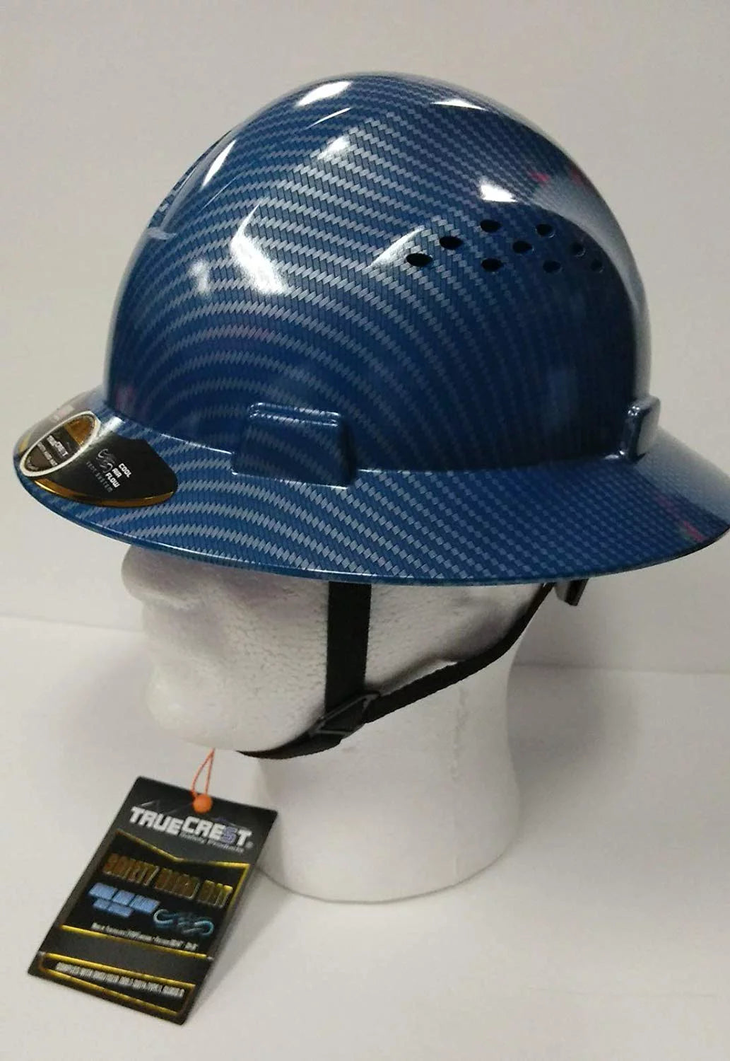 Blue Silver Full Brim Hard Hat with Suspension R965383