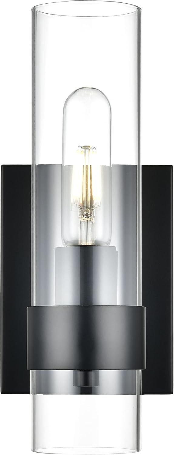 Black Glass Wall Sconce Z8092