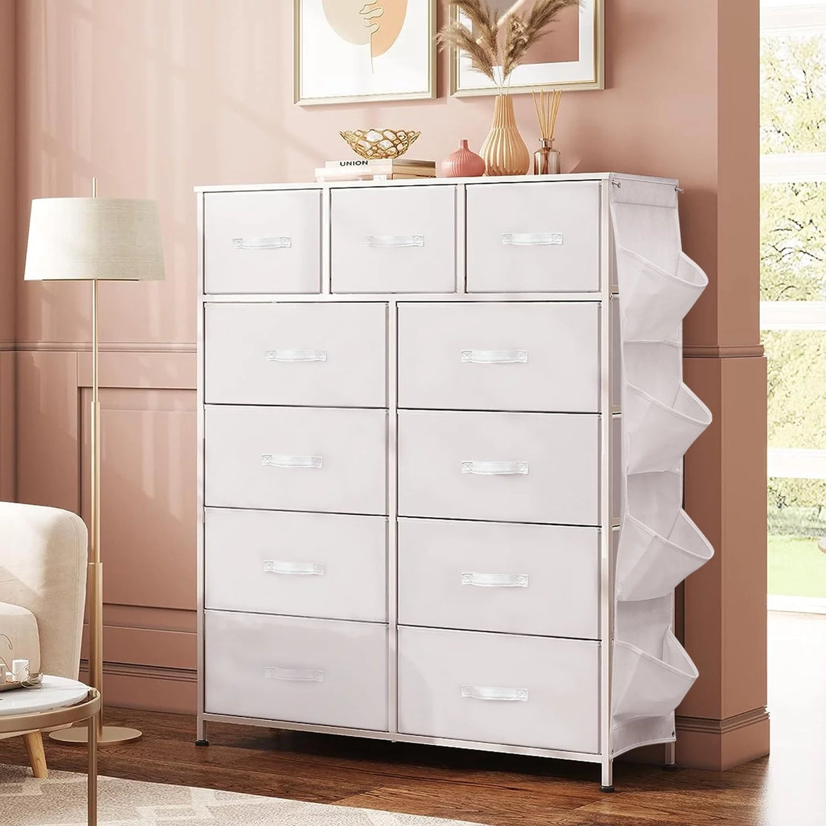 Pink 11 Drawer Dresser A9944