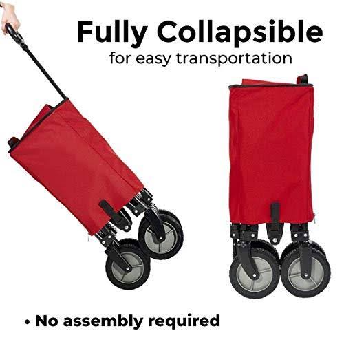 Red Folding Camping Wagon H449084