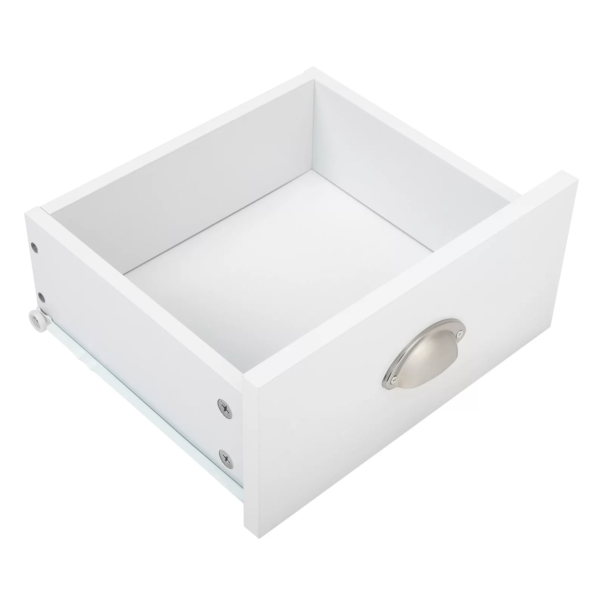 White 2 Drawer Bedside Table J61700