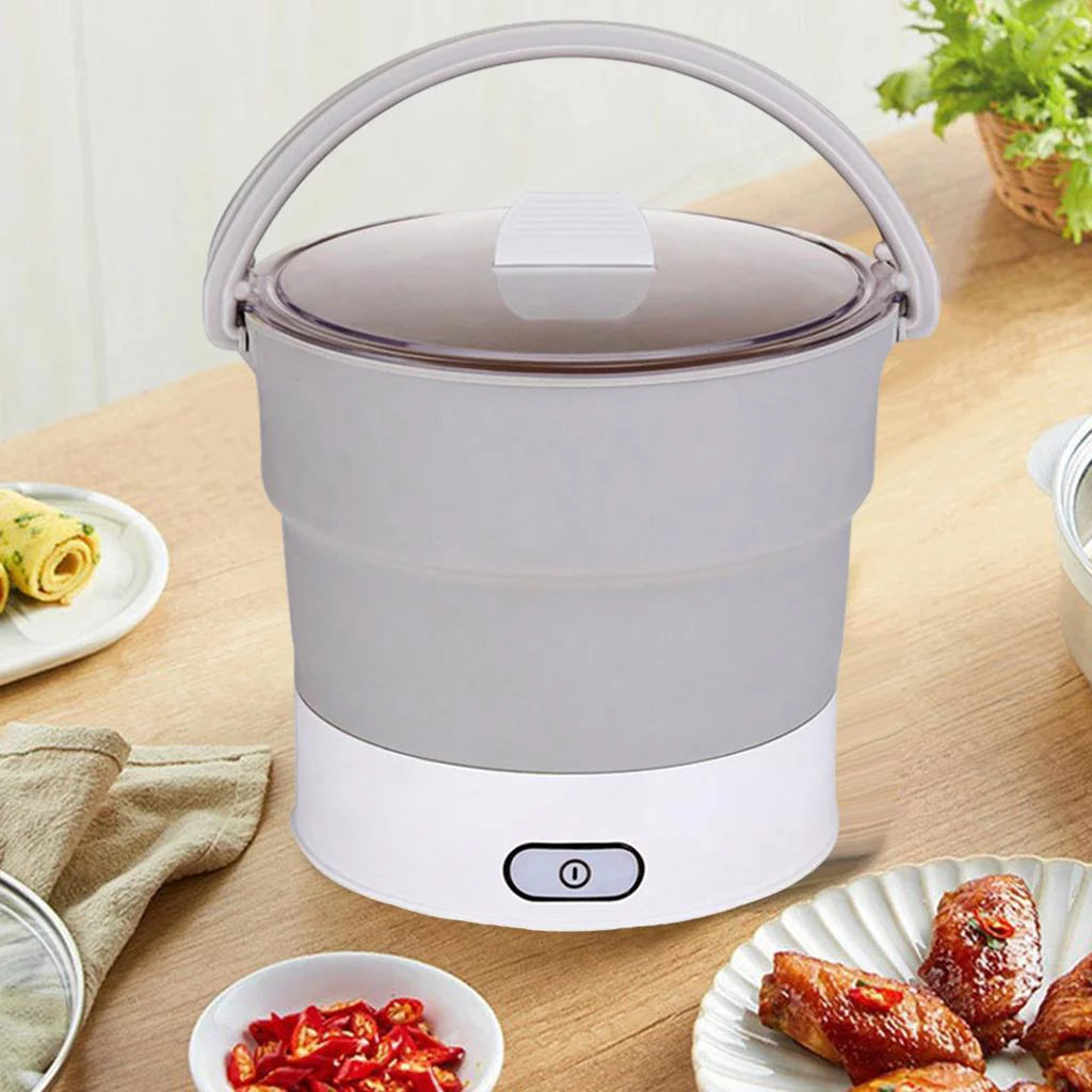 Foldable Electric Kettle Travel Cooker Dual Voltage U70831