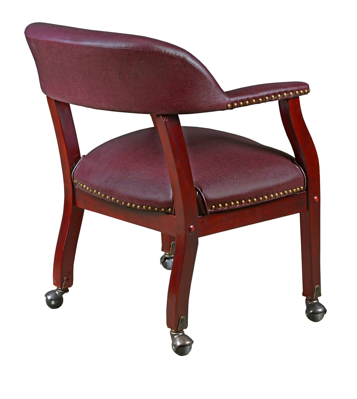 Black Captain Chair with Casters Q219684