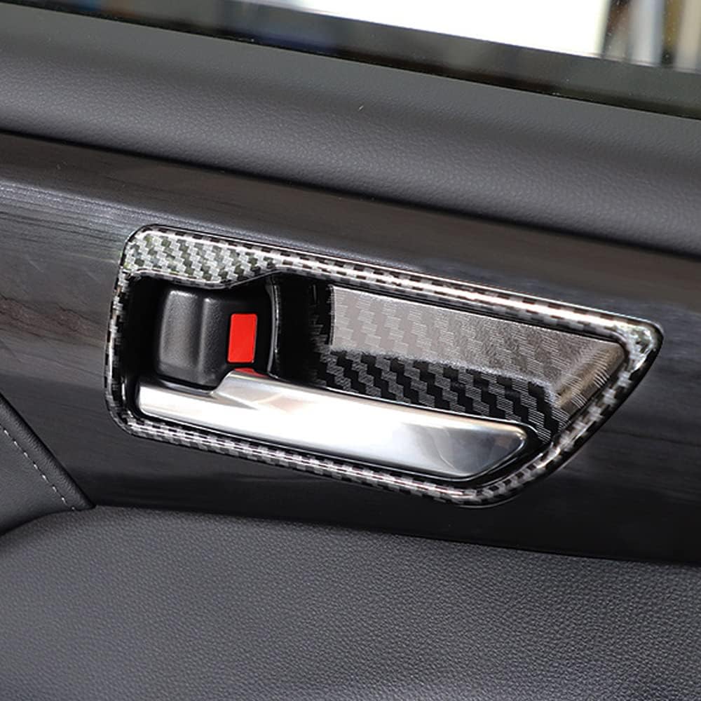 ABS Carbon Fiber Print Inner Door Handle Cover for Toyota Highlander Q829138