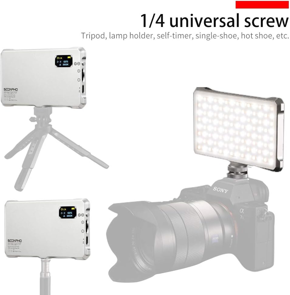 Portable LED Video Light with Rechargeable Battery K427314
