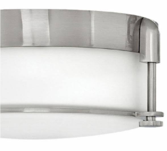 Aged Zinc 2 Light Flush Mount T465874