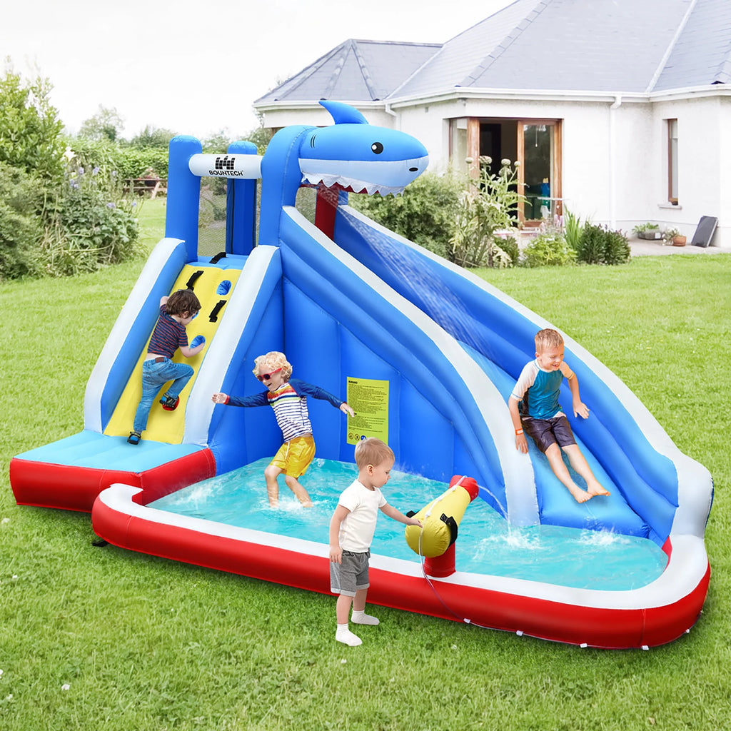 Inflatable Water Slide Bounce House Castle Splash Water Pool J415423