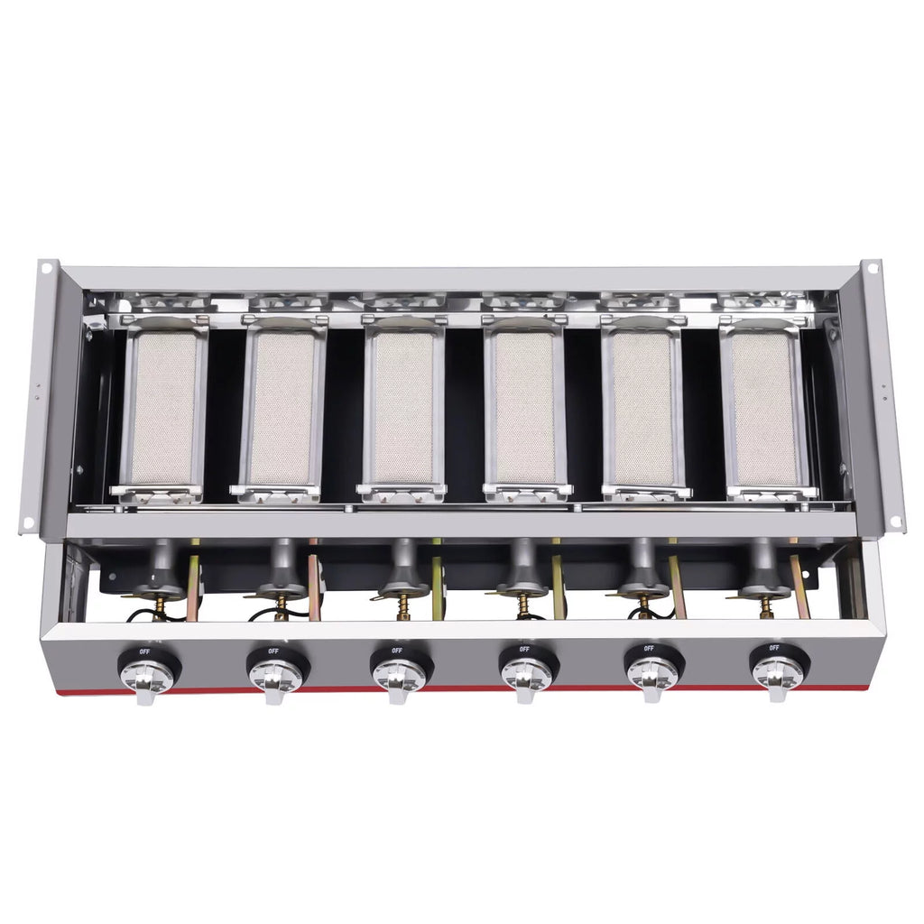 Portable 6 Burner LPG Gas Grill Griddle G4632
