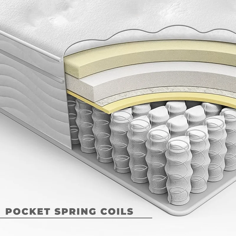 10 Inch Cool Memory Foam & Spring Hybrid Mattress T196