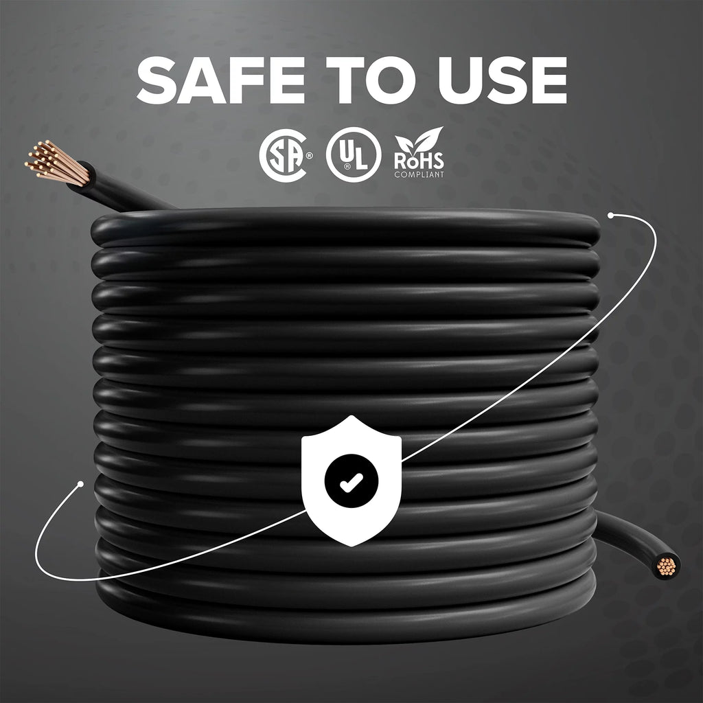 14 AWG Insulated Stranded Copper THHN / THWN Wire Black Y5936