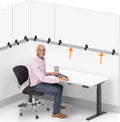 Clear 60 In X 30 In Clamp On Desk Divider G1989