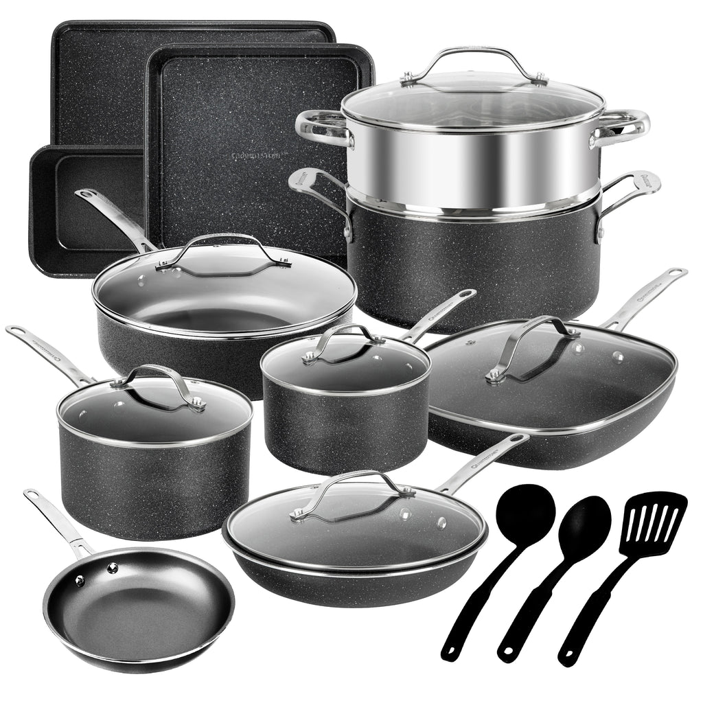 20 Pcs Nonstick Granite Stone Cookware and Bakeware Set M7731