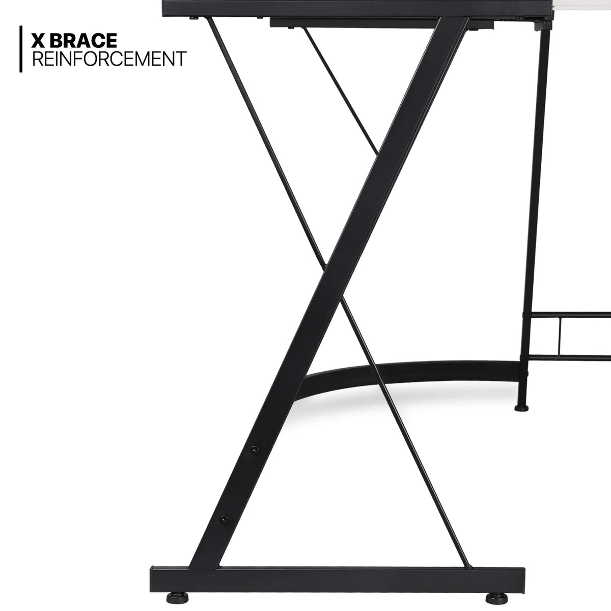 White L Shaped Computer Desk & Chair Set with Monitor Stand X9363