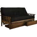 Black Suede Fabric Mattress Frame C316559