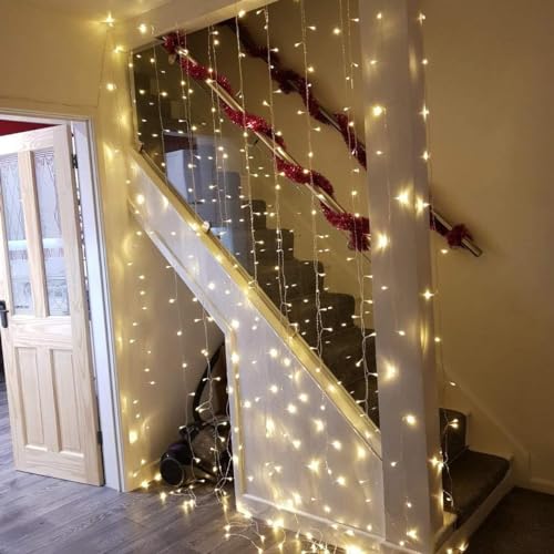 Battery Operated USB Plug in 10 x 10 ft 300 LED String Lights C50876