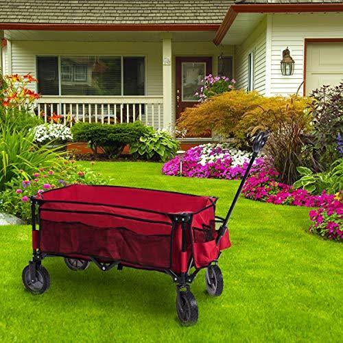 Red Folding Camping Wagon H449084