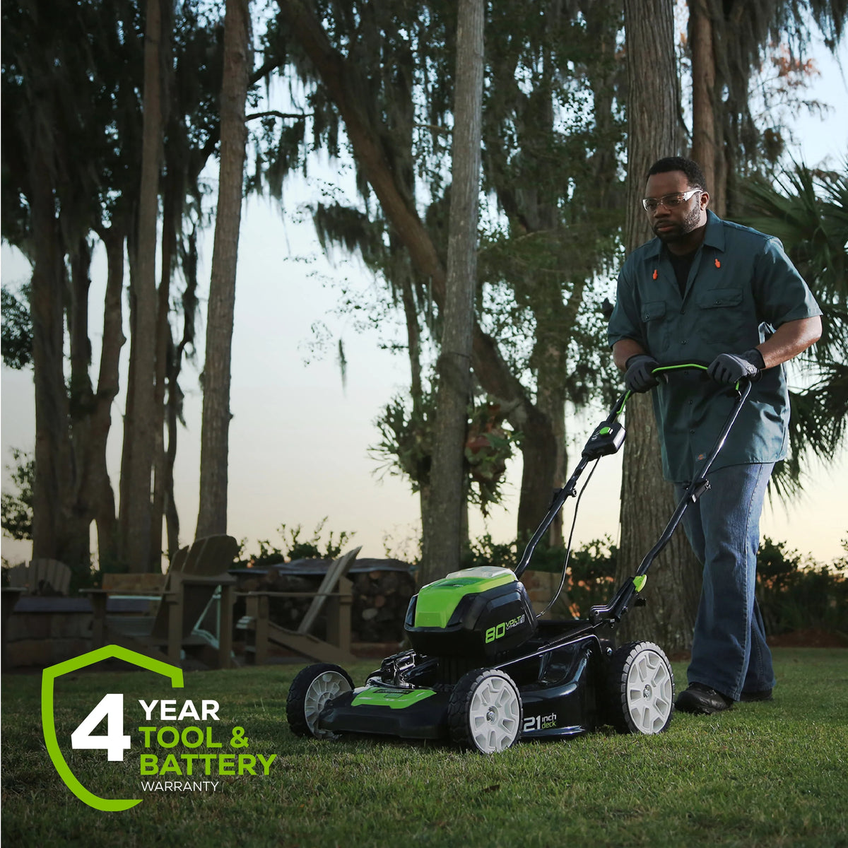 80V 21 Self Propelled Mower X927779