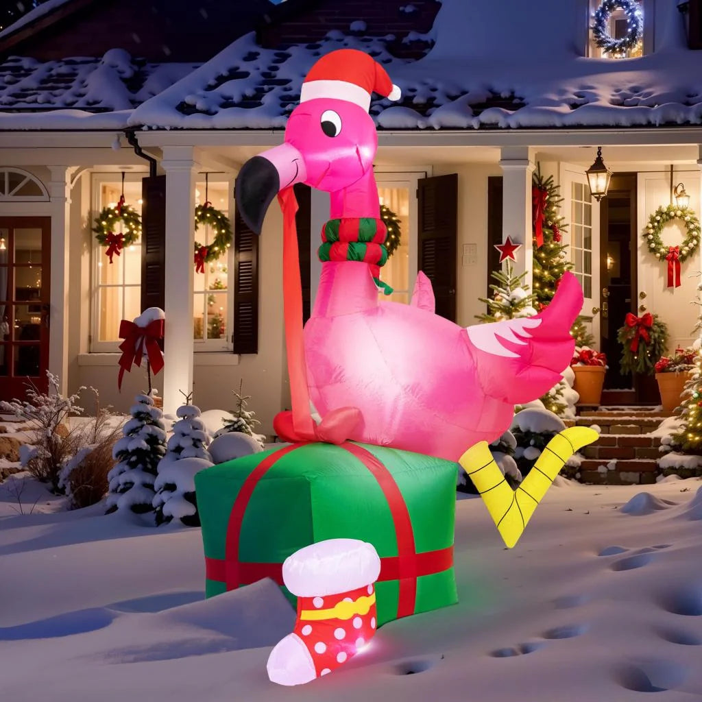 6FT Inflatable Flamingo with Built-in Light G91443
