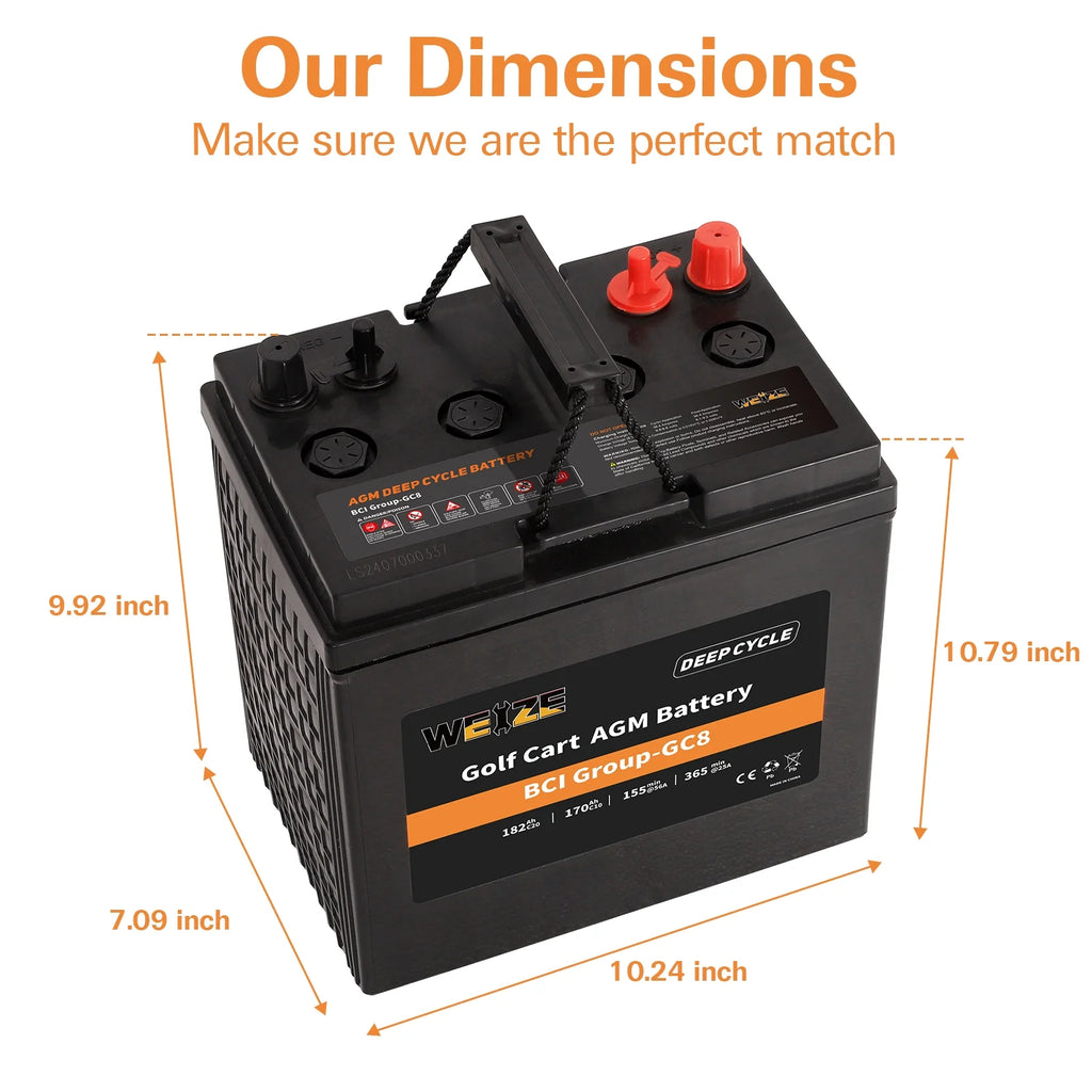 6V 210ah Deep Cycle AGM Battery Q40878