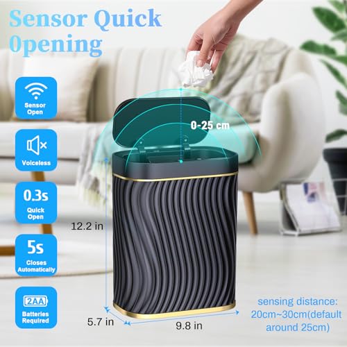 2.6 Gallon Automatic Touchless Motion Sensor Trash Can Q496