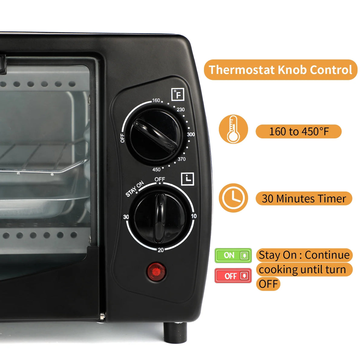 Stainless Steel Air Fryer Toaster 9 L 4-Slice F796687