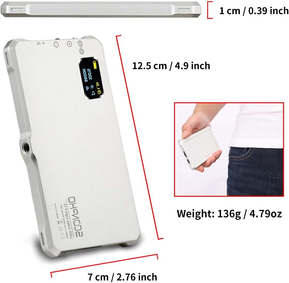 Portable LED Video Light with Rechargeable Battery K427314