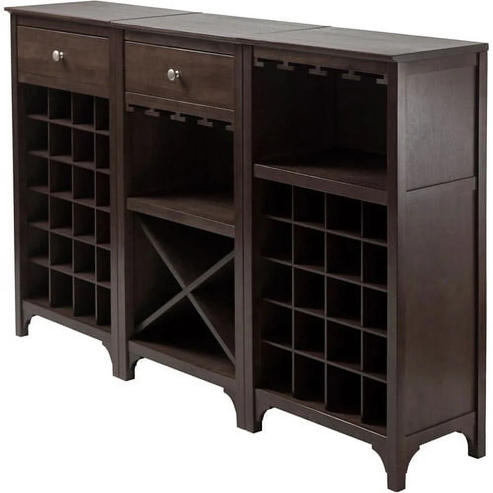 Dark Espresso Modular Wine Cabinet U392465