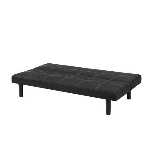 Black Velvet Convertible Sofa Bed V33578