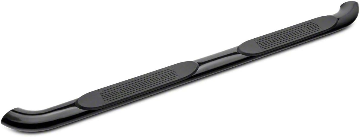 Black 4-Inch Oval Bent End Side Step Bars O961744