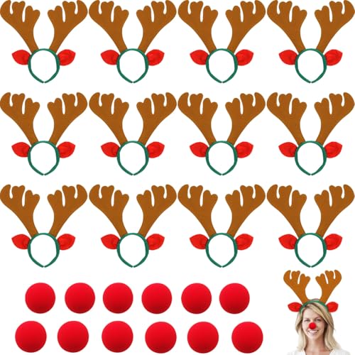 12 PCS Christmas Reindeer Antlers Headband J54314
