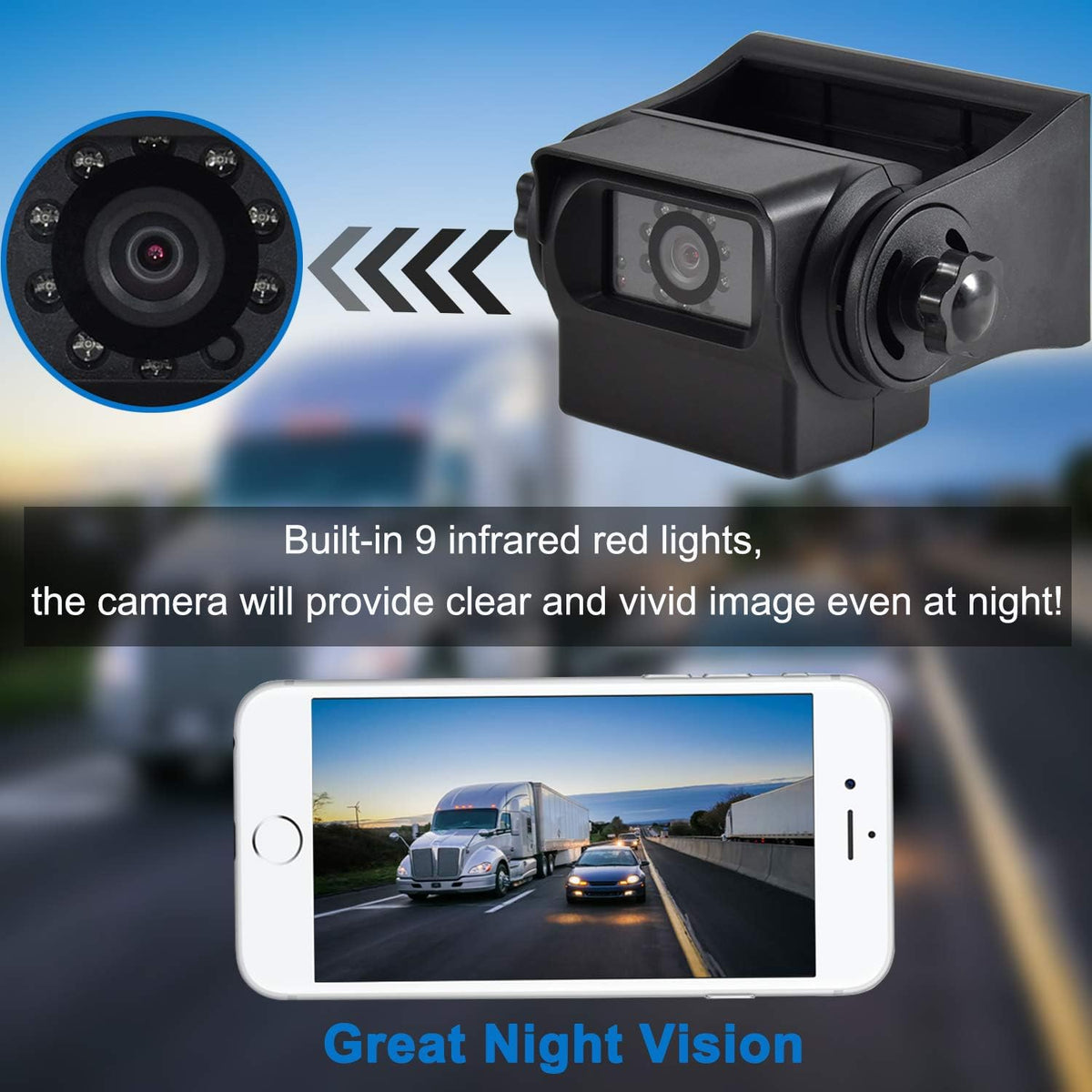 WiFi Magnetic Wireless Backup Camera F1168