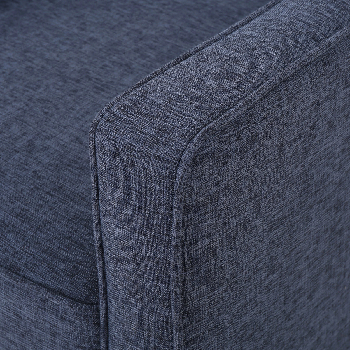 Dark Blue Fabric Button Tufted Recliner Z380
