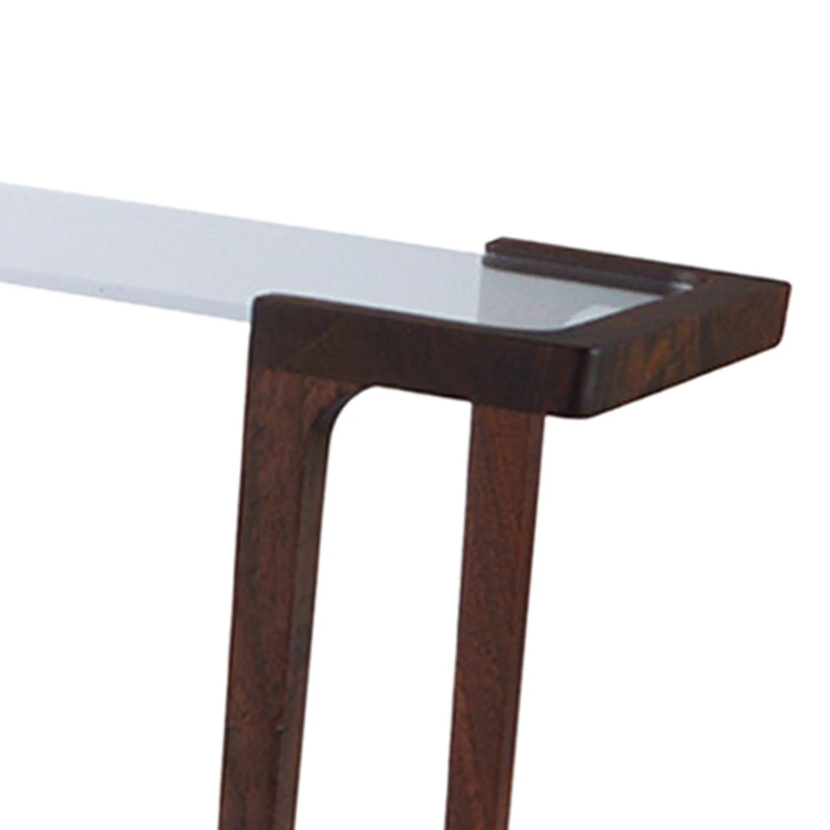 Walnut Acrylic Tabletop Dollhouse Furniture Table, 25cmx12.6cmx11.7cm R778