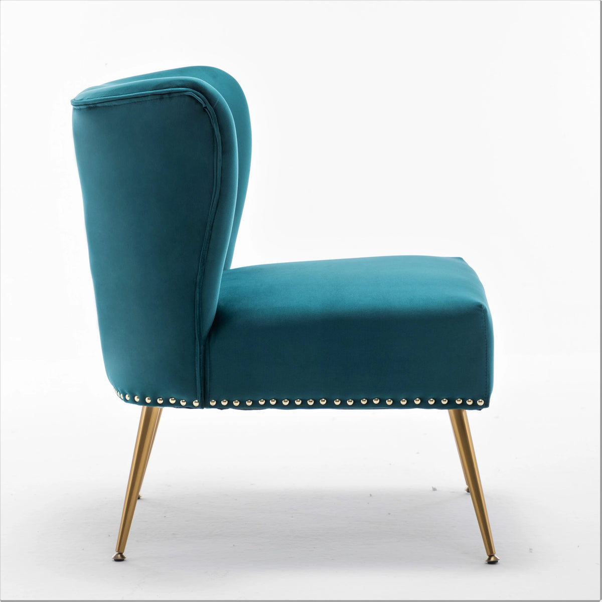 Velvet Armless Accent Chair J5626