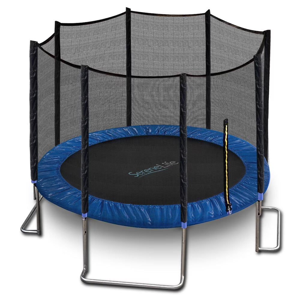 10 ft. Outdoor Trampoline with Safety Net Cage M8157